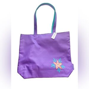 Purple Canvas Tote Bag by Clinique Reusable Shopping Bag